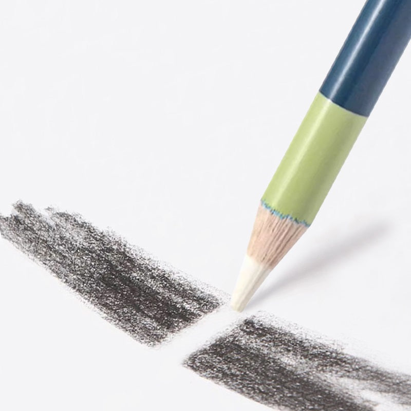 6-Piece Sketch Highlighter Eraser Pen Set for Fine Detailing