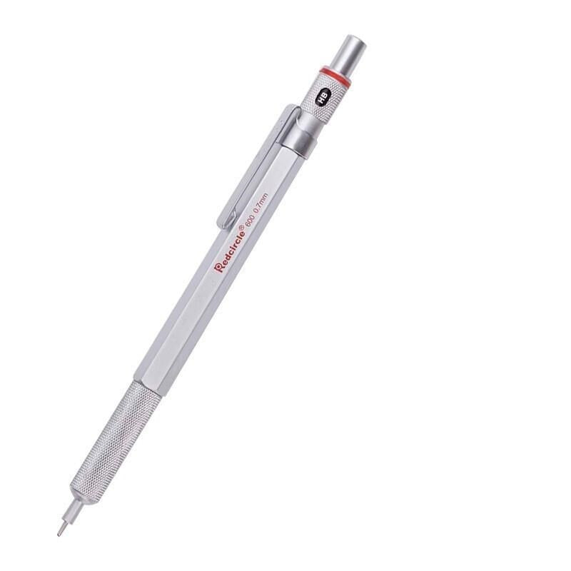 RedCircle Metal Mechanical Drafting Pencil 0.5/0.7/0.9/2.0mm 0.7mm Silver
