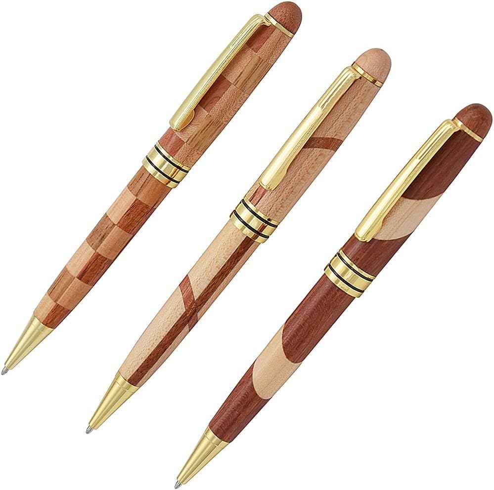 3 Pack Wooden Handcrafted Ballpoint Pens Set - TTpen
