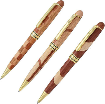 3 Pack Wooden Handcrafted Ballpoint Pens Set - TTpen