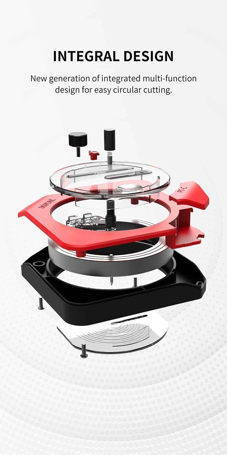 DSPIAE PT-C Integral Rotary Integral Circular Cutter (1-50mm) Circle - TTpen