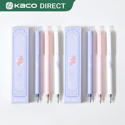 Kaco Gel Pens Cute Stationery 6 Pieces 0.5mm