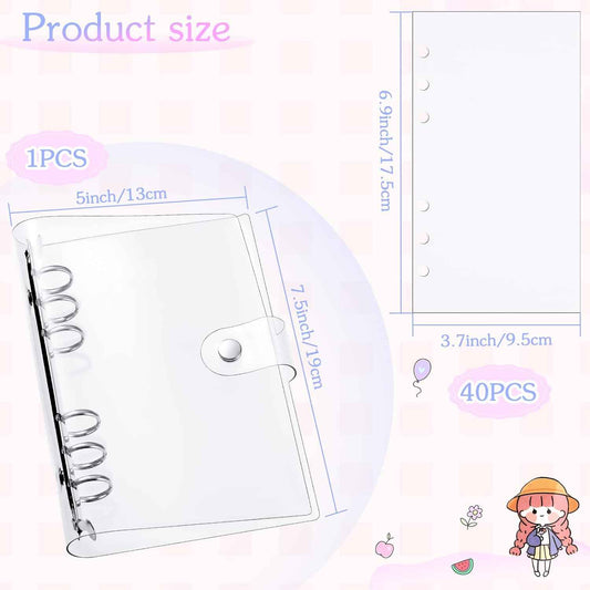 Kids Sticker Collecting Album Book with 40 Sheets PVC Shell A5/A6 - TTpen