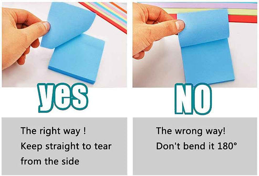 Square Sticky Notes 6 Color 100 Sheets/Pad - TTpen