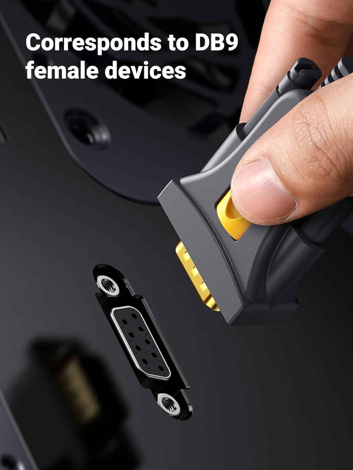 UGREEN 2M USB to Serial Adapter,Serial to USB Adapter DB9 Male 9 Pin