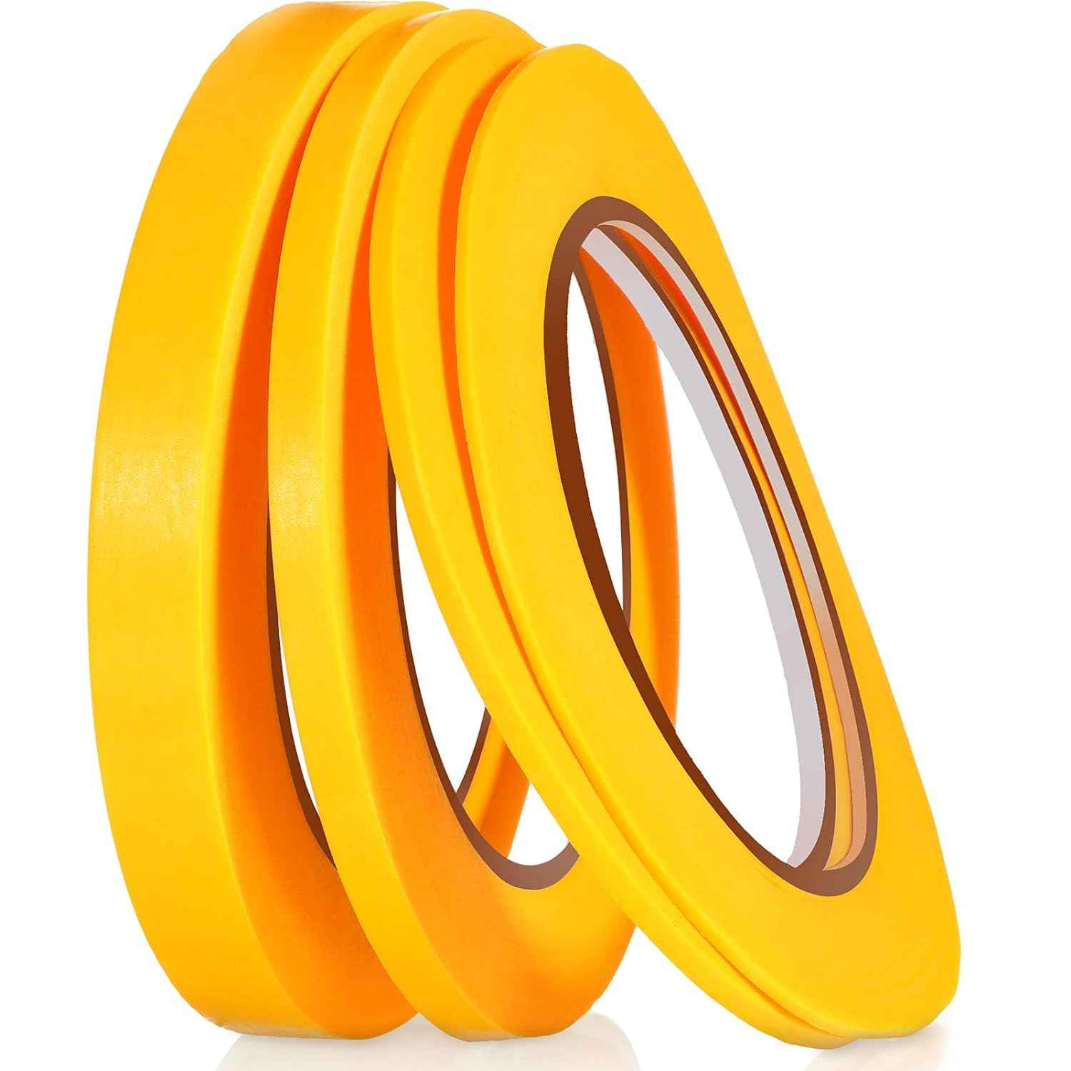 4 Rolls Thin Line Masking Tape Yellow - TTpen