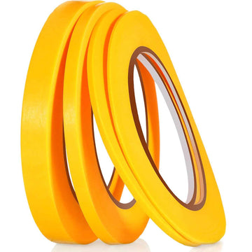 4 Rolls Thin Line Masking Tape Yellow - TTpen