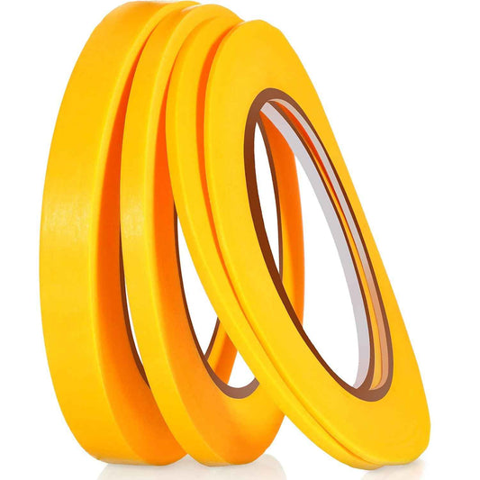 4 Rolls Thin Line Masking Tape Yellow - TTpen
