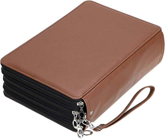 200 Slots PU Leather Pencil Case Holder Organizer - TTpen