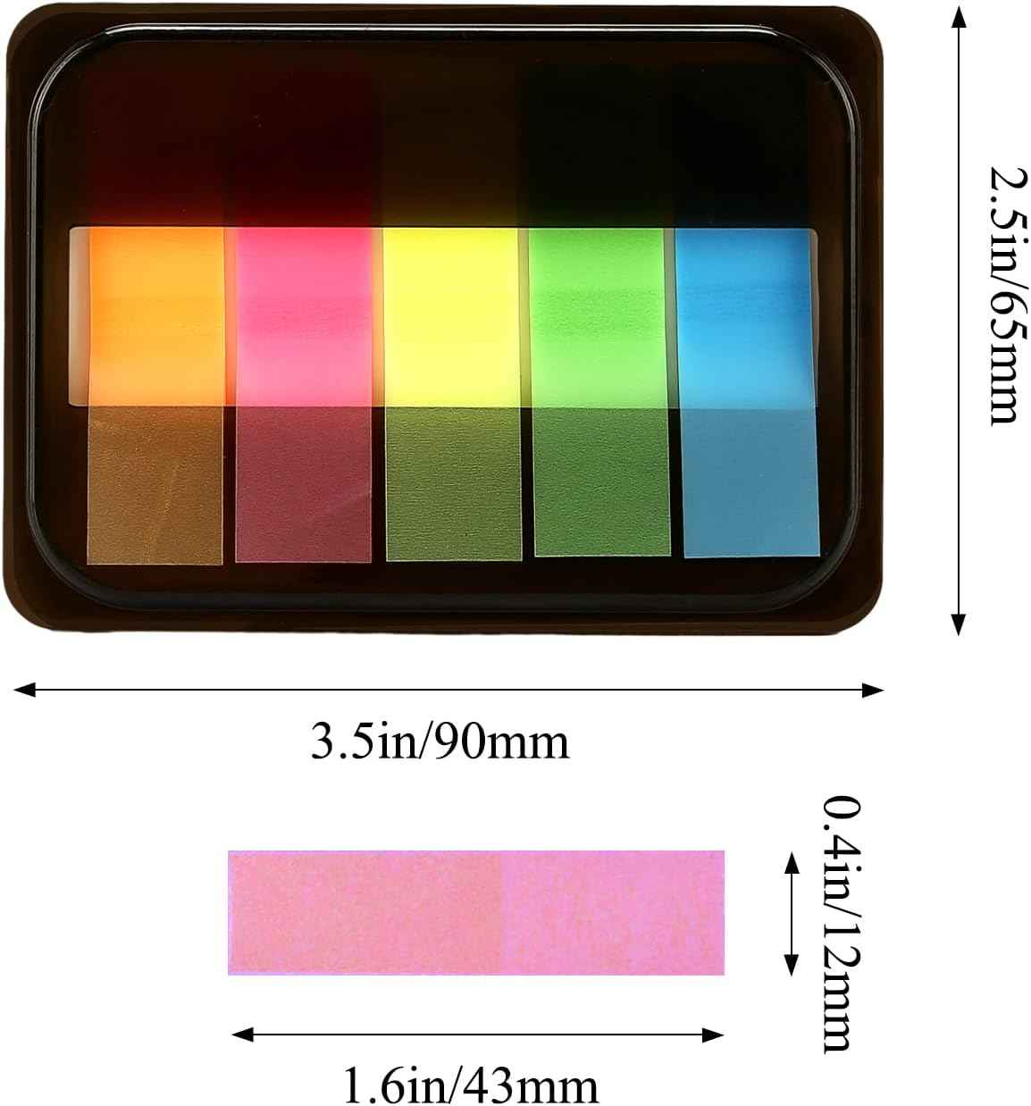 400PCS Page Markers Sticky Index Tabs Transparent Notes - TTpen