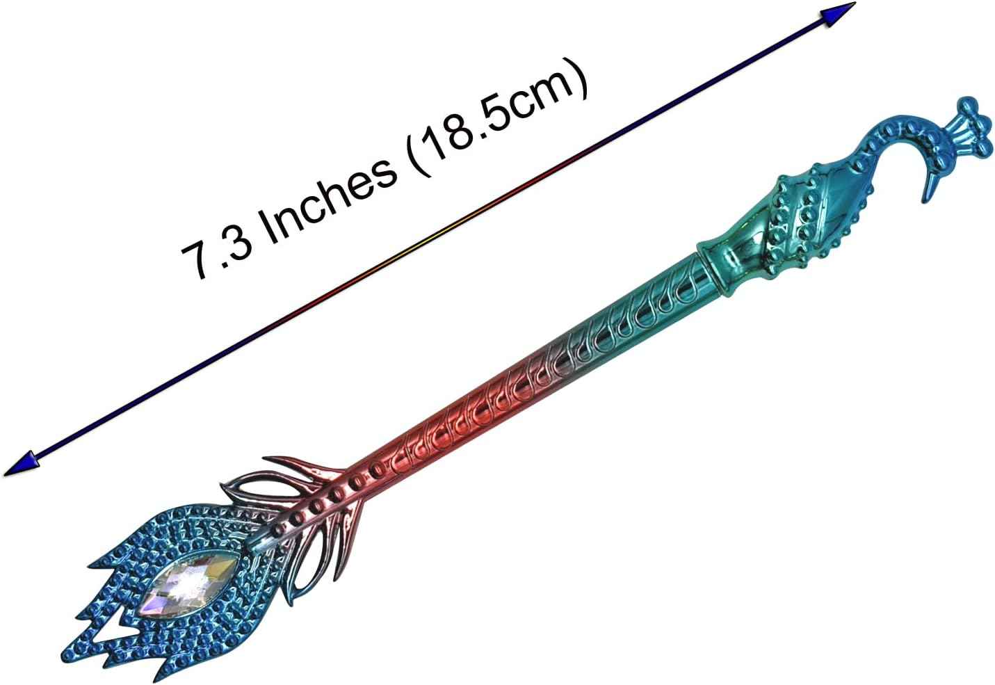 12PCS Dazzling Phoenix Peacock Feather Gel Pens 0.5mm Blue Ink - TTpen