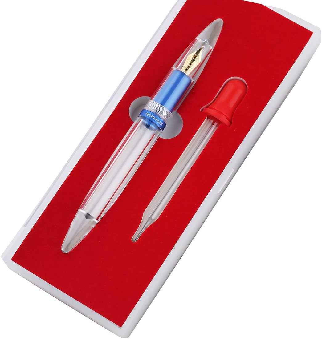 MAJOHN M2 Plus Metallic Transparent Eye Dropper Filling Fountain Pen - TTpen