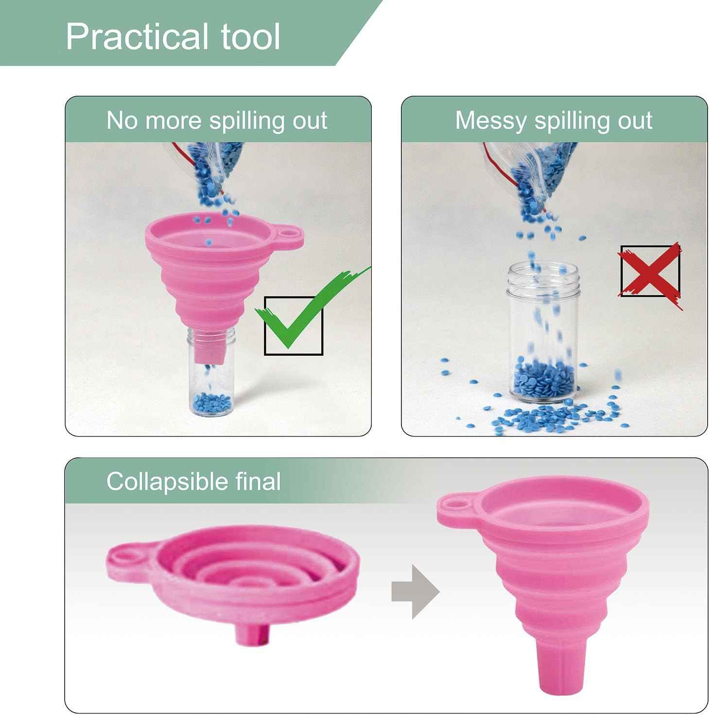 60 Slots Diamond Painting Storage Container,Accessory Kit with Tools - TTpen