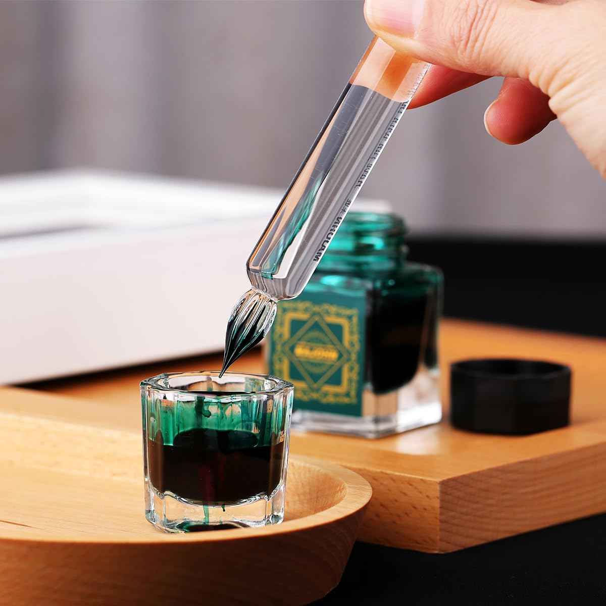 Majohn Crystal Glass Dip Pen Glass Pen Kit