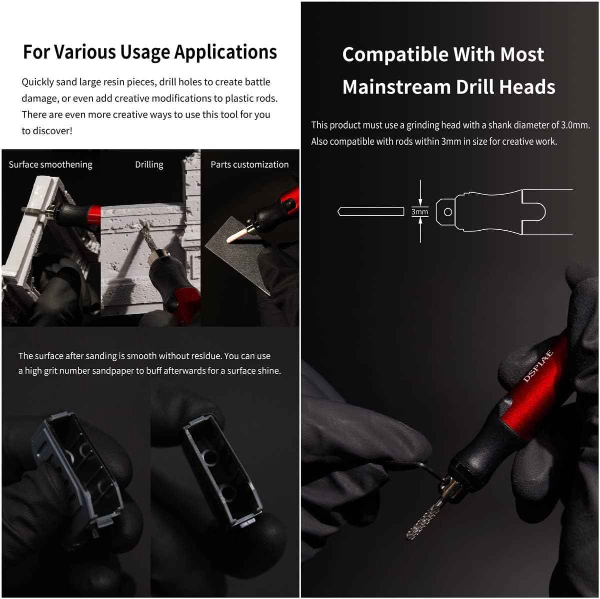USB Charge Portable Electric Micro Sanding Pen For Hobby Model Craft - TTpen
