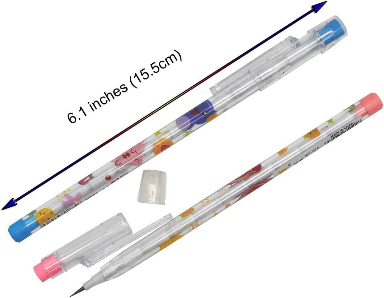 12PCS Cute Animals Non Sharpening Stackable Pencils with 64 Refills - TTpen