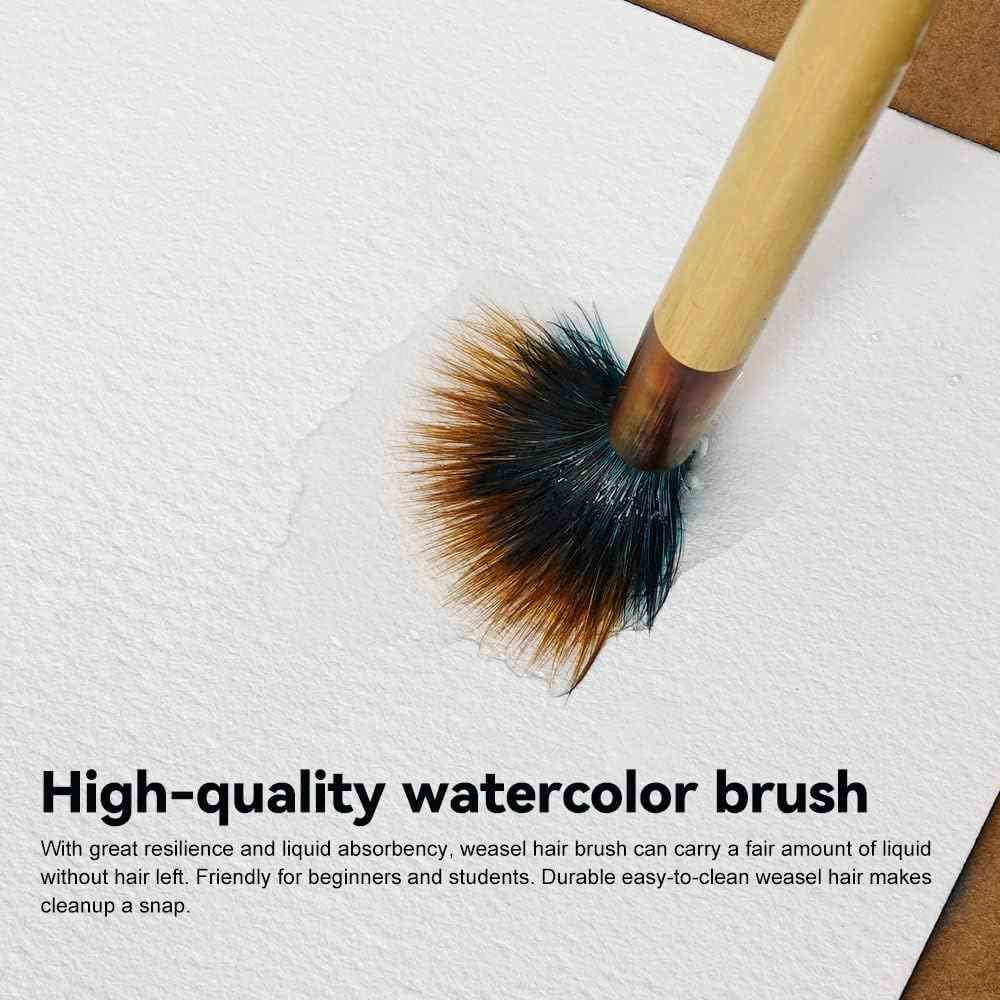 Lv Ying Xiao Kai Watercolor Brushes,Mop Round Paintbrush - TTpen