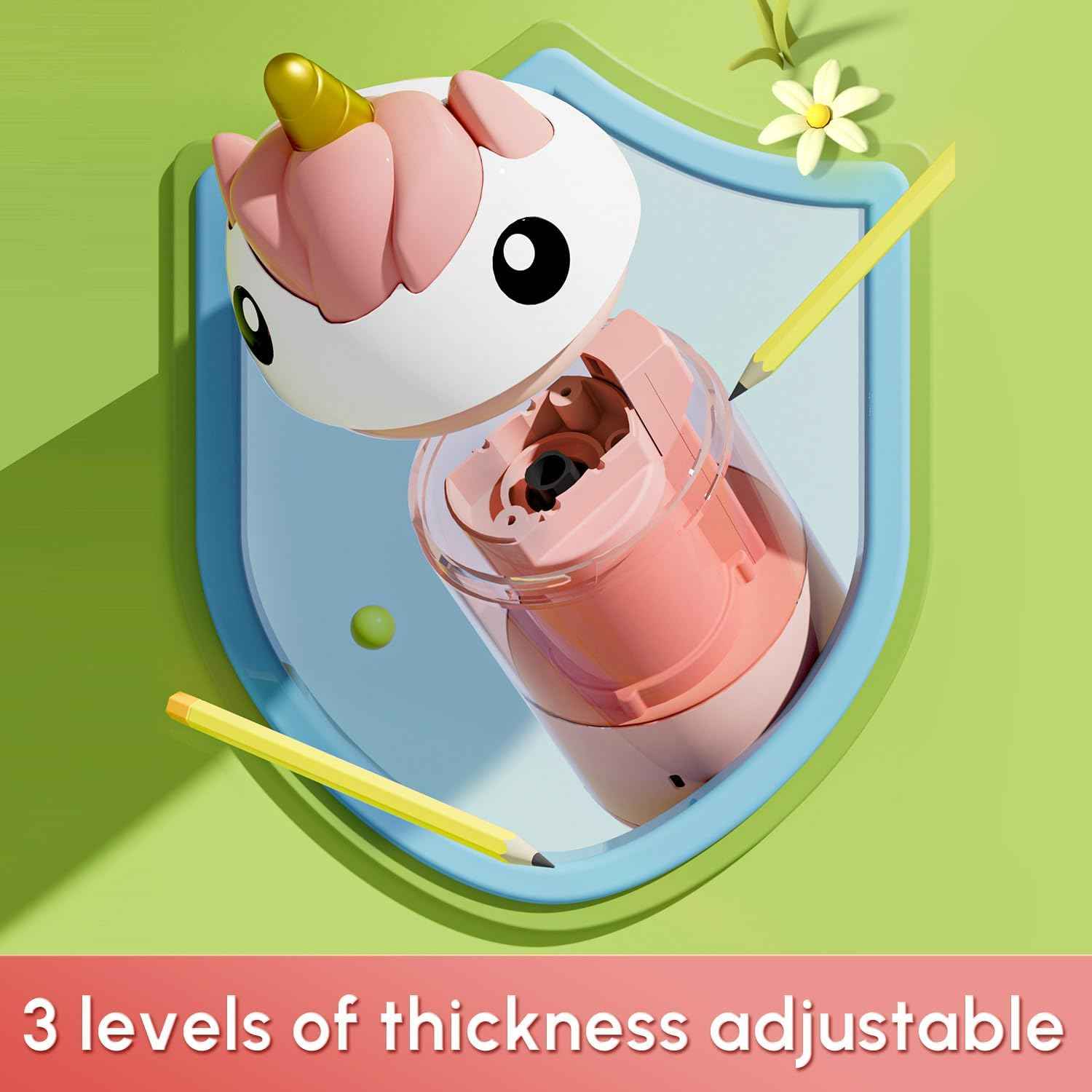 M&G Electric Pencil Sharpeners for Kids Pink Unicorn - TTpen