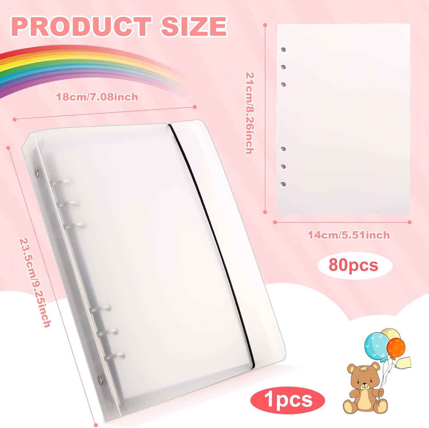 Reusable Sticker Book 80 Sheets Sticker Collecting Album Plus Size A5 - TTpen