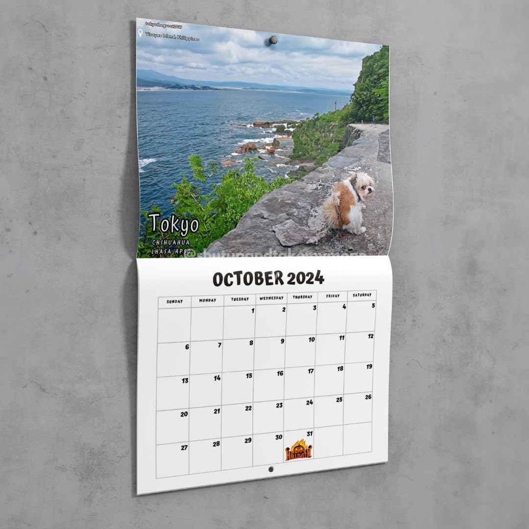 Dogs Pooping In Beautiful Places 2024 Calendar - TTpen
