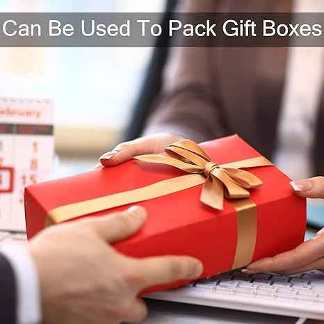 100 Sheets Tissue Wrapping Paper for DIY Crafts 35x50cm Black White Red - TTpen