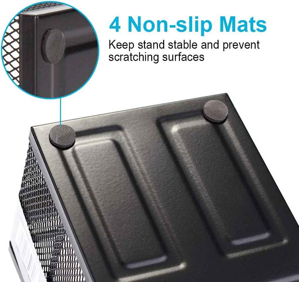 Comix Mesh Pen Pencil Holder with Post It Note Holders Desk Organizer - TTpen