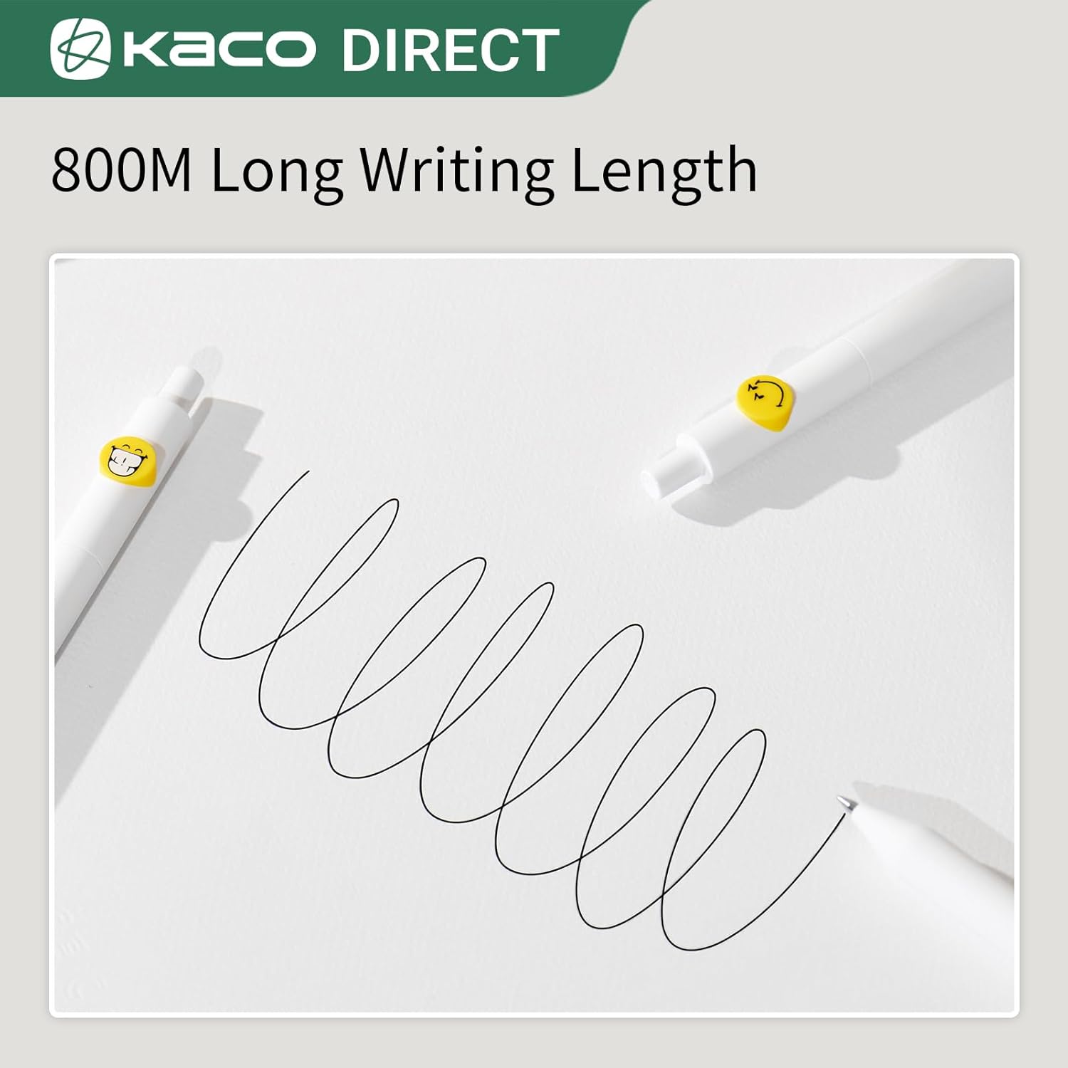 Kaco SMILEY WORLD Cute Gel Pens 10 Pieces Set