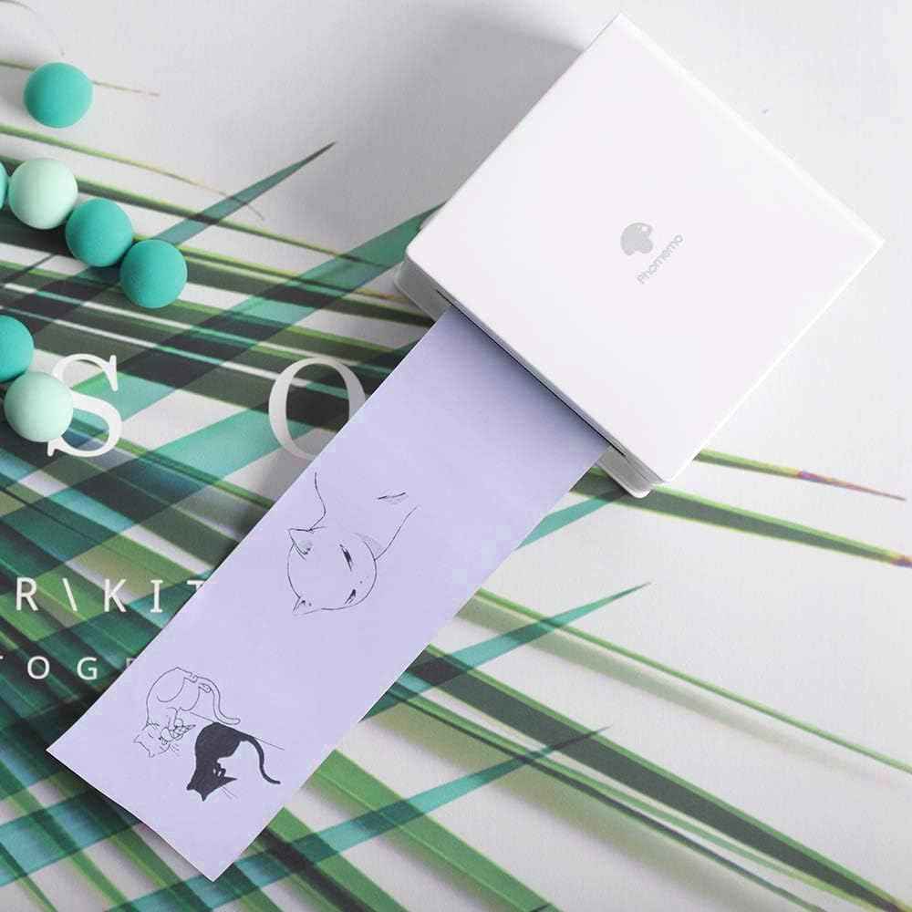 Phomemo M02/M03 Thermal Sticker Paper,Green/Purple/Orange,50mm x 3.5m - TTpen