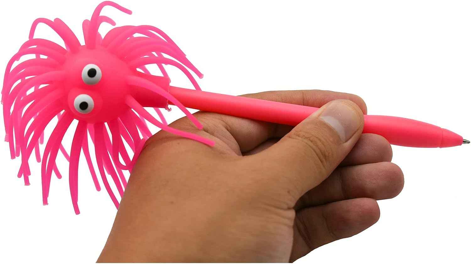 6 PCS Cute Sea Urchin Shaped Pens Soft Rubber Ballpoint Pens - TTpen