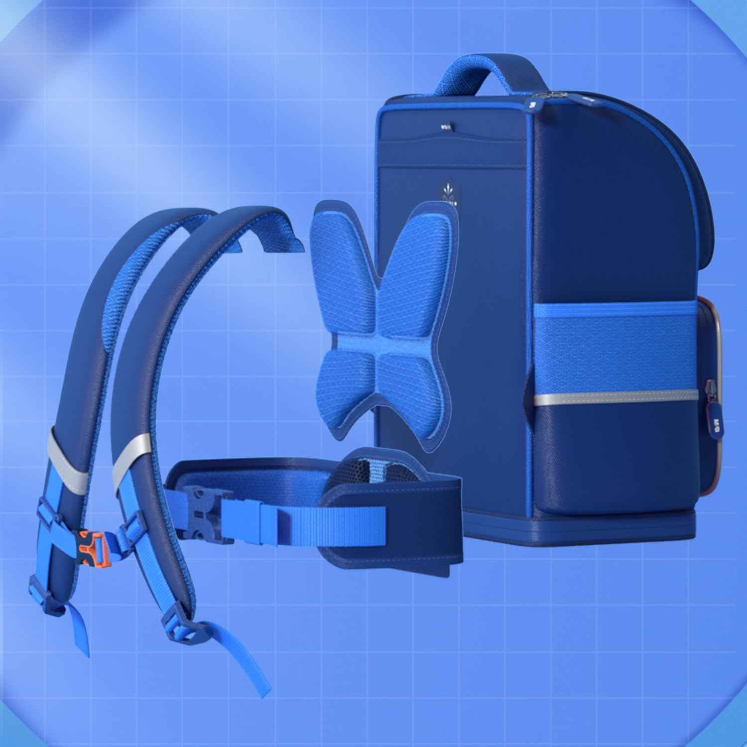 M&G Kids Large Capacity Blue Dinosaur Backpack Boys School Bag - TTpen