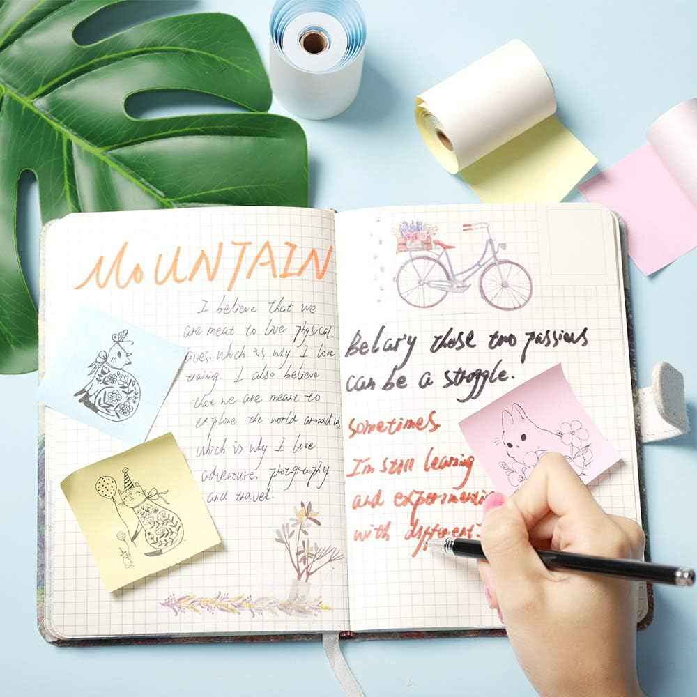 Colorful Thermal Paper 53mm x 6.5m for Phomemo M02/M03 Pocket Printer - TTpen