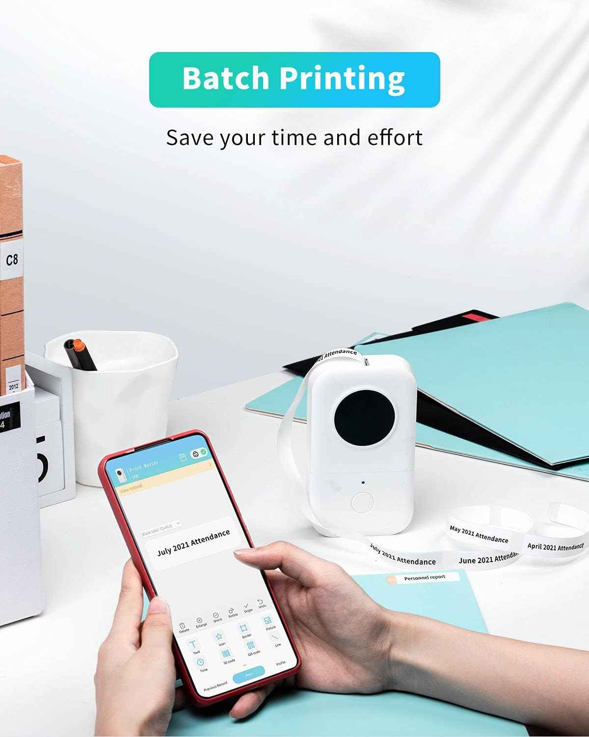 Phomemo D30 1/2 Inch Sticker Label Maker Machine Printer - TTpen