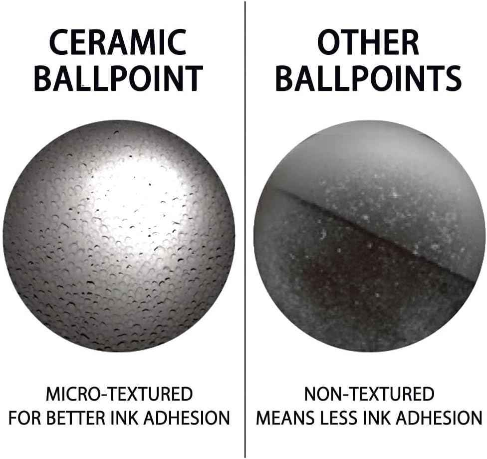 OHTO Ceramic Roller Pen Refills C-304,Black Ink,0.4mm,3-Pack