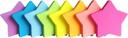 Star Shape Sticky Notes 8 Color 75 Sheets/Pad - TTpen
