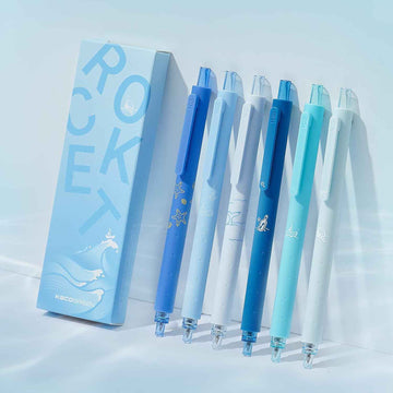 Kaco Retractable Gel Ink Pens 0.5mm Fine Point,6 Pack - TTpen