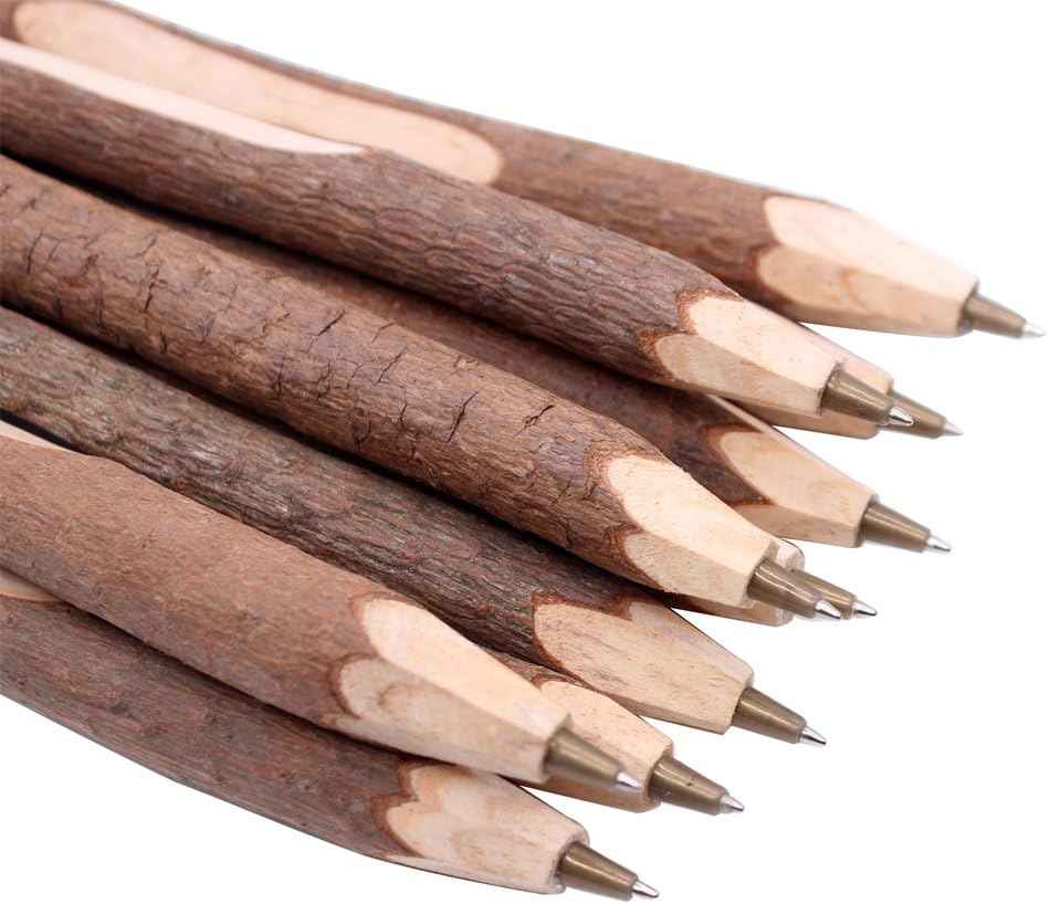 10PCS Handmade Wooden Vintage Original Ecological Wood Ballpoint Pen - TTpen