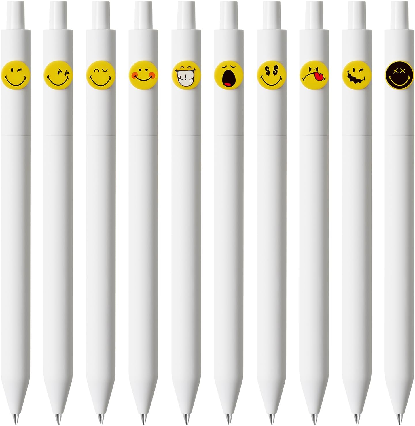 Kaco SMILEY WORLD Cute Gel Pens 10 Pieces Set