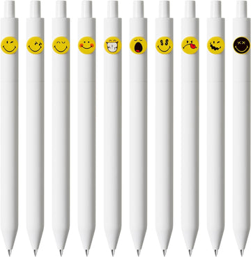 Kaco SMILEY WORLD Cute Gel Pens 10 Pieces Set