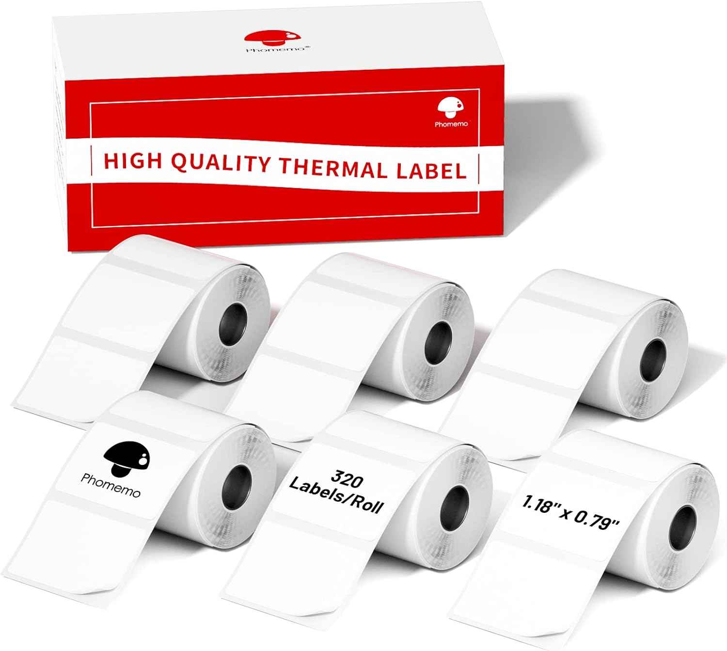 Phomemo M110/M120/M200/M220 Thermal Paper 30x20mm Labels White - TTpen
