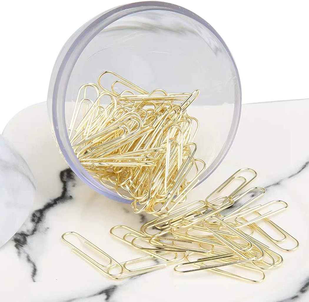 100pcs 28mm Paper Clips in Elegant Magnetic Clip Holder - TTpen