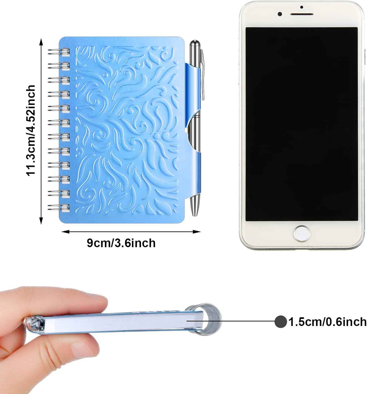 2Pcs Protable Notebook Elegant Mandala Password Book Keeper with Pen - TTpen