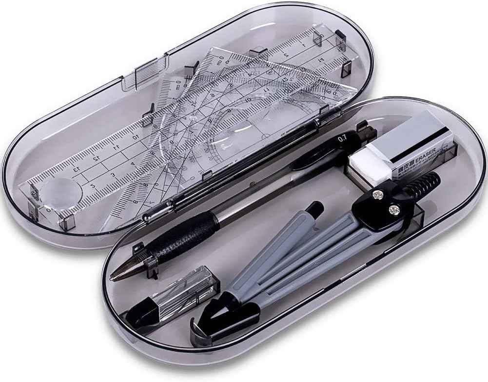 DELI 9591 Math Geometry Kit Set 8 Pieces - TTpen