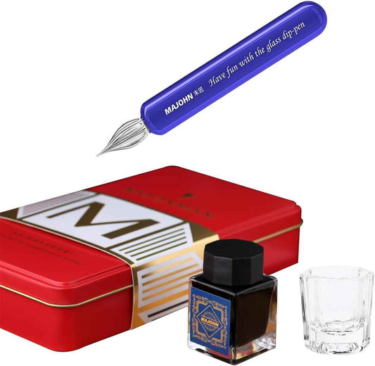 Majohn Crystal Glass Dip Pen Glass Pen Kit