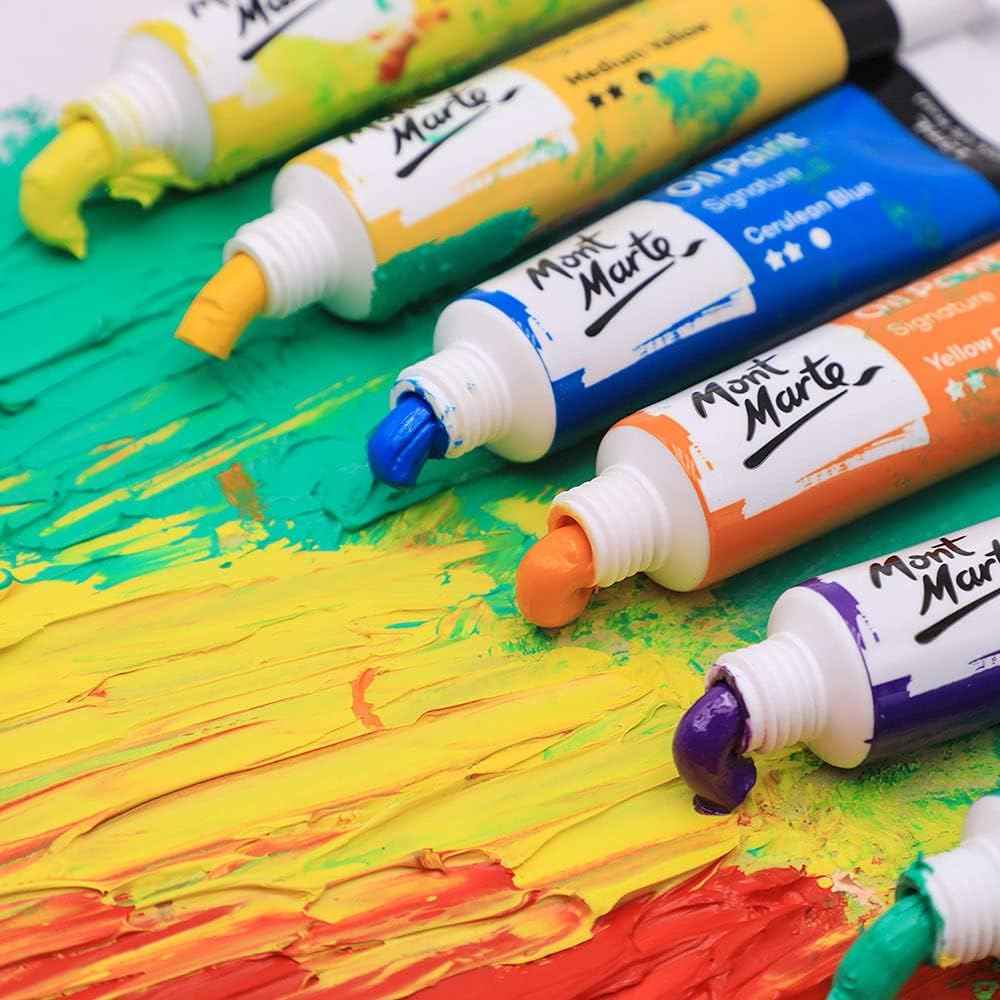 MONT MARTE Oil Paint Set Signature 24 Colors 12ml Tube - TTpen