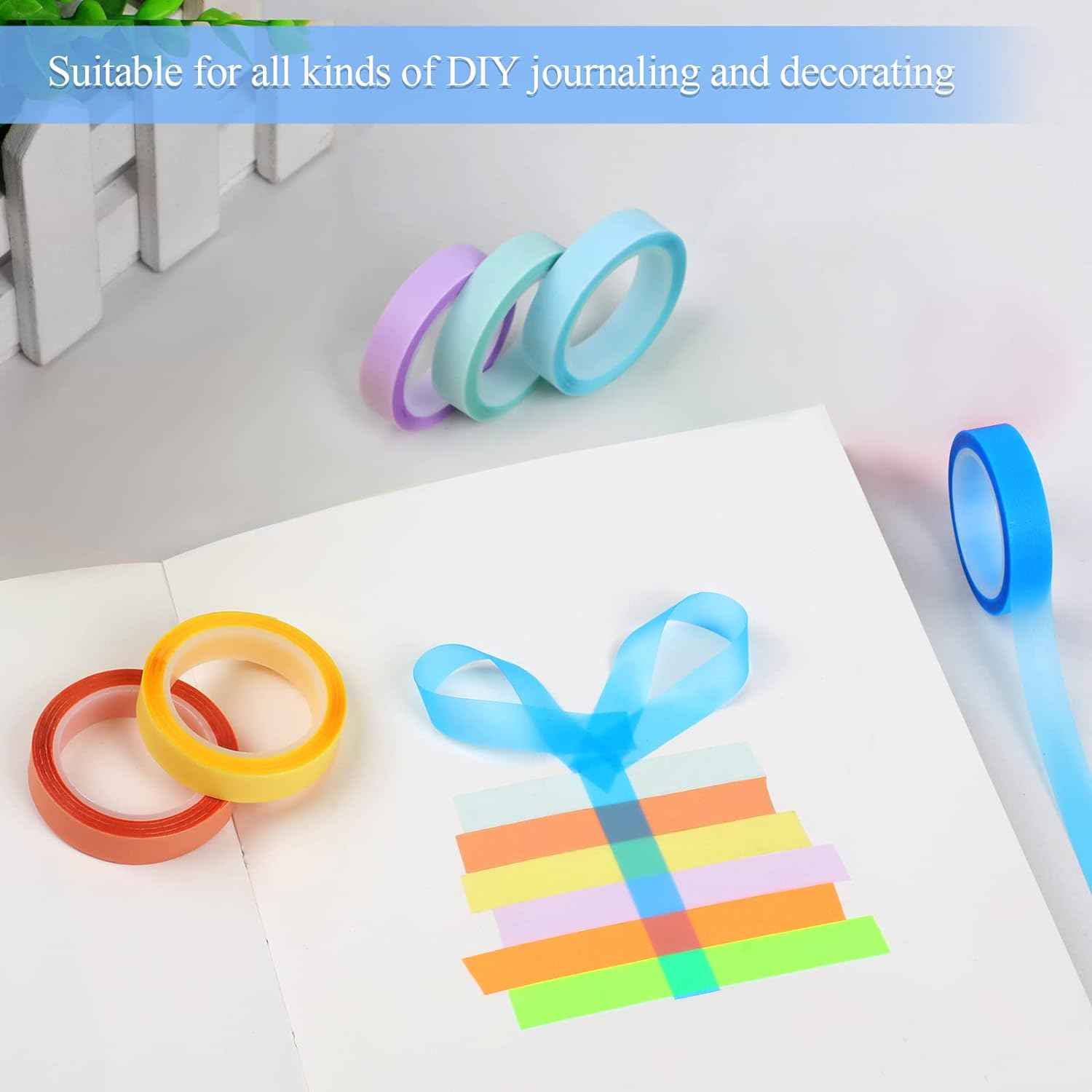 10 Rolls Highlighter Tape Removable for Books Classroom - TTpen