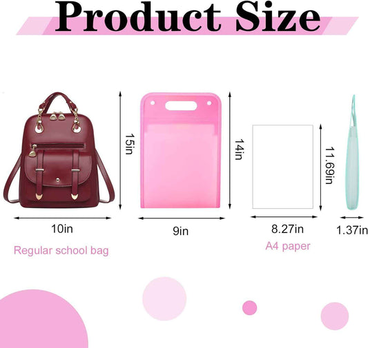 2Pcs A4 Vertical File Folder,13 Pockets Plastic for Classroom,Home,Office - TTpen