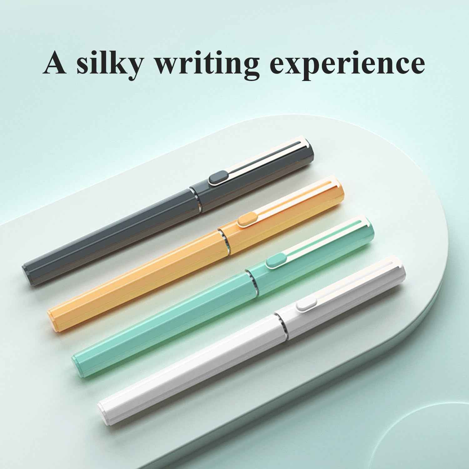 M&G 12Pcs Liquid Rollerball Pens,0.5mm Fine Ponit Black Ink - TTpen