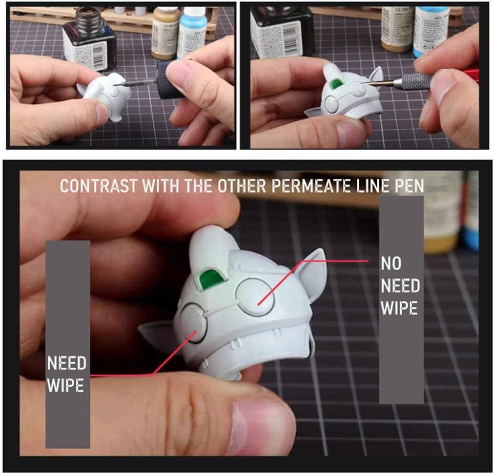 Hobby Model Tool Permeate Pen Seepage Line Pen No need Wipe - TTpen