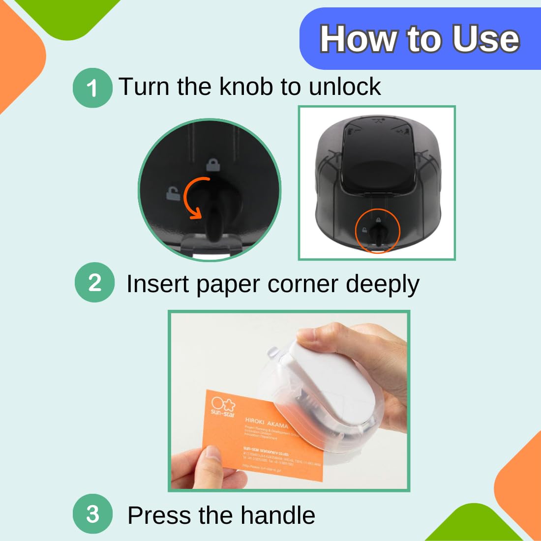 Sun-Star Kadomaru PRO NEO 3-Way Corner Cutter
