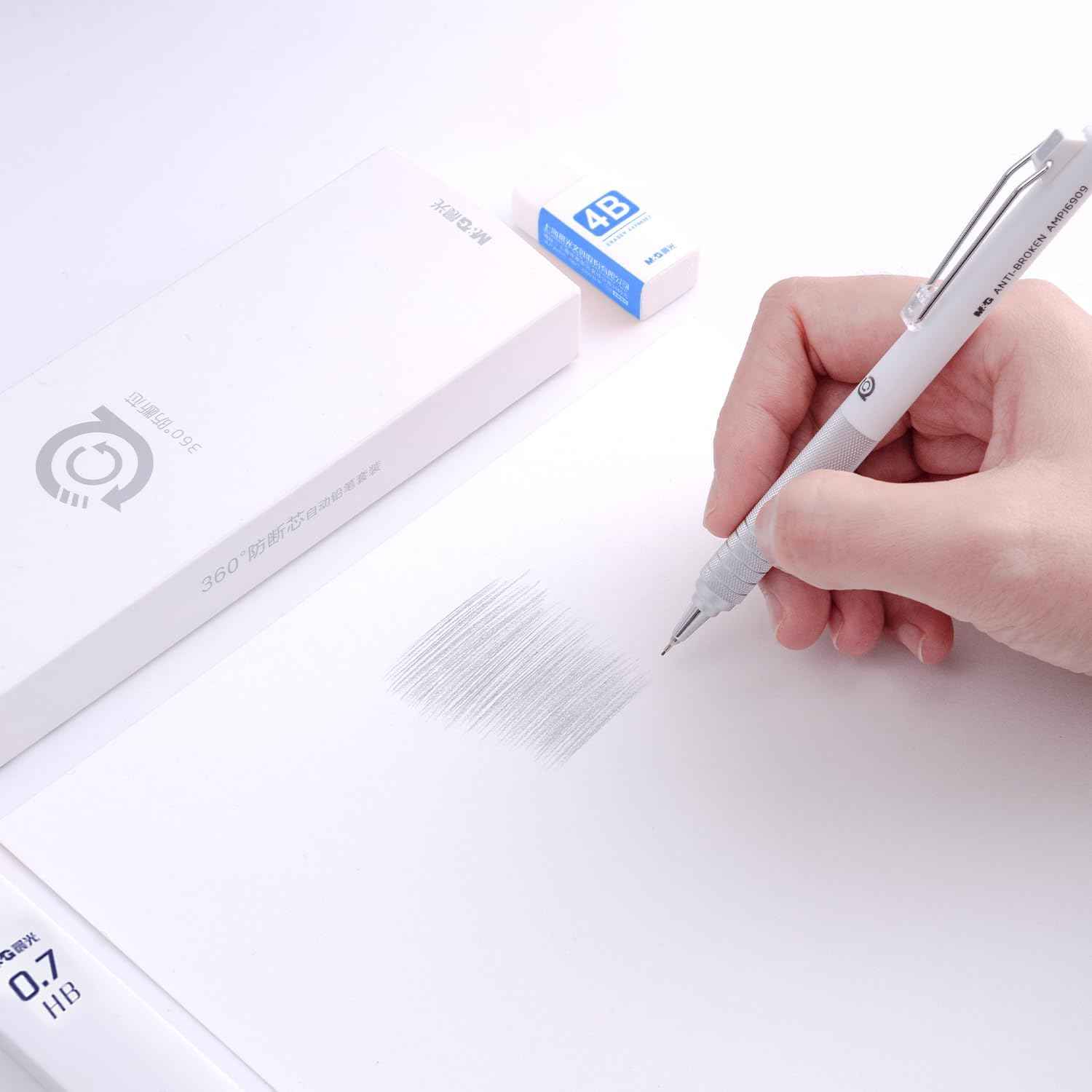 M&G 3PCS 0.5mm Mechanical Pencils with HB Lead Refills Set - TTpen